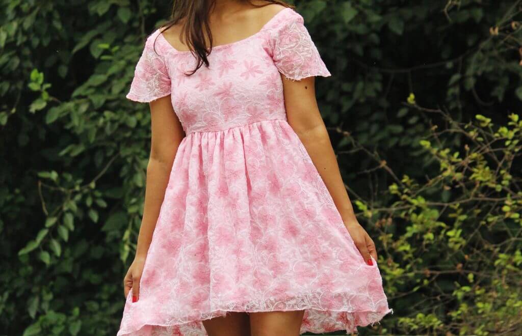 Shrizan Pink Dress Cropped Picture